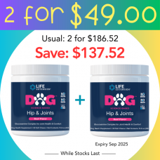 Life Extension DOG Hip & Joints, 90 soft chews x 2